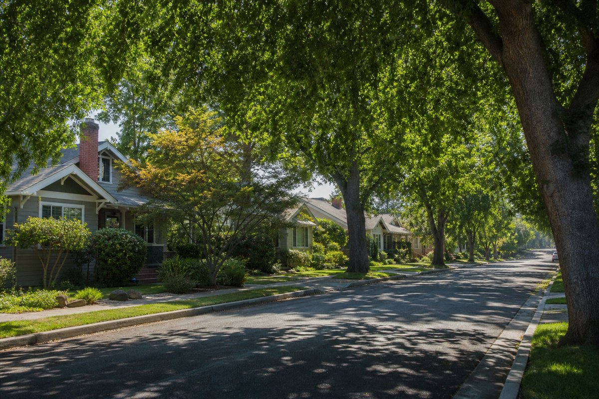 Concept image of a Willow Glen, San Jose residential street
